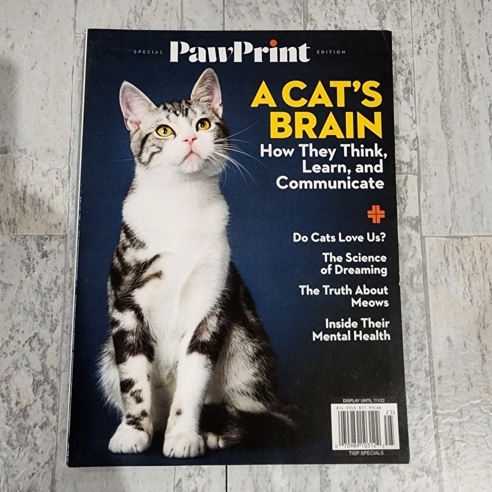 Paw Print Cat Magazine Special Edition A Cat's Brain July 2022